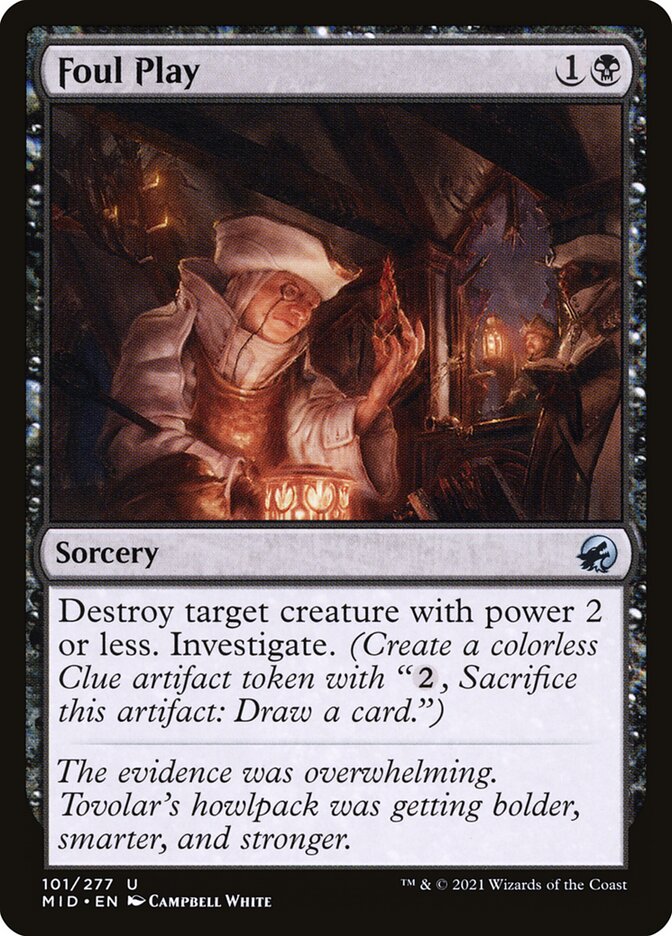 Foul Play 101/277 (Innistrad: Midnight Hunt)  - Foil
