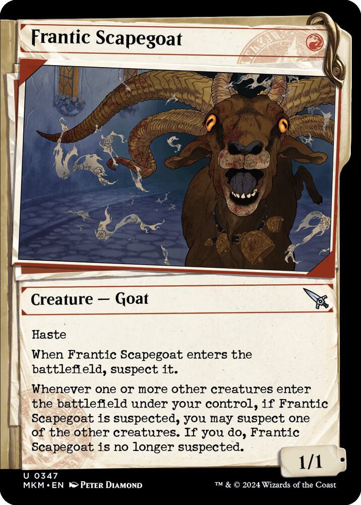 Frantic Scapegoat 347/286 (Murders at Karlov Manor)  - Showcase Foil