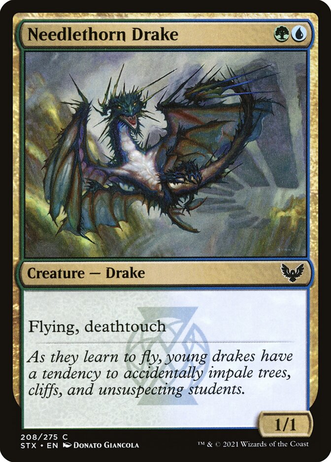 Needlethorn Drake 208 (Strixhaven: School of Mages) 