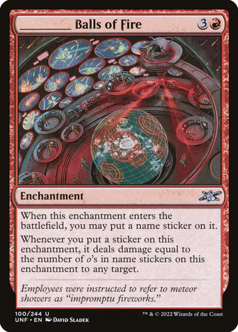 _____ Balls of Fire 100/244 (Unfinity) 