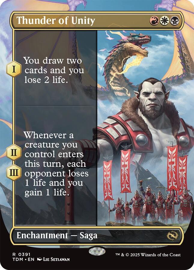 Thunder of Unity 391/291 (Tarkir: Dragonstorm)  - Borderless