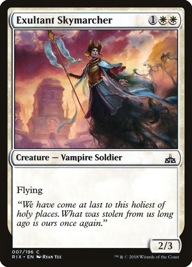 Exultant Skymarcher 7/196 (Rivals of Ixalan) 