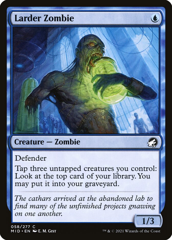 Larder Zombie 58/277 (Innistrad: Midnight Hunt)  - Foil
