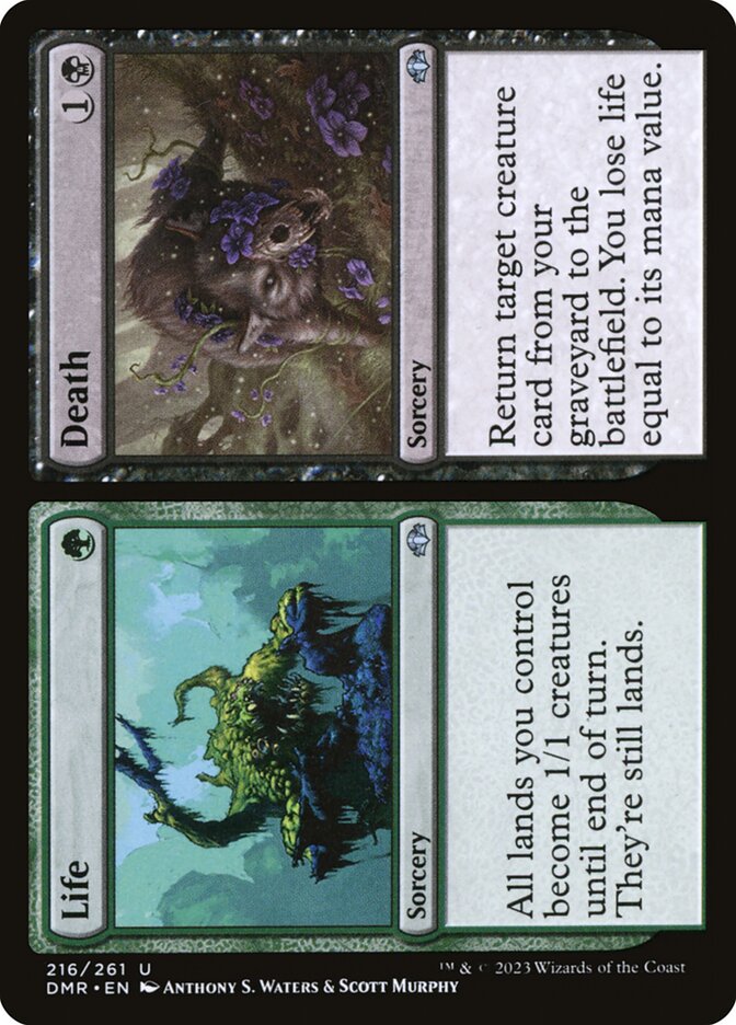 Life // Death 216 (Dominaria Remastered)  - Foil