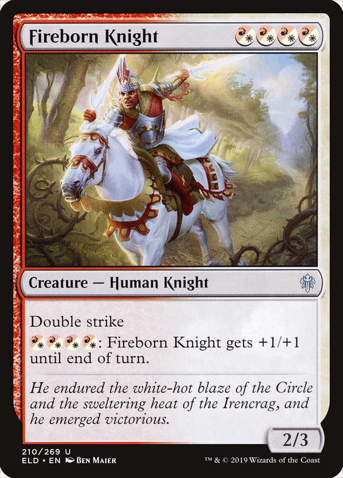 Fireborn Knight 210/269 (Throne of Eldraine)  - Foil