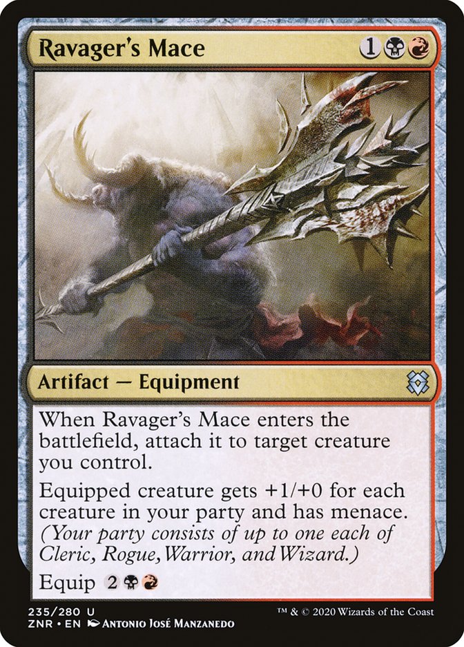 Ravager's Mace 235/280 (Zendikar Rising) 