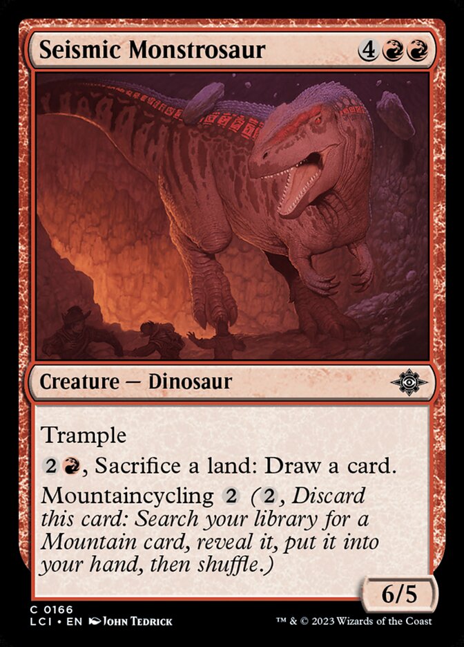 Seismic Monstrosaur 166/291 (The Lost Caverns of Ixalan)  - Foil