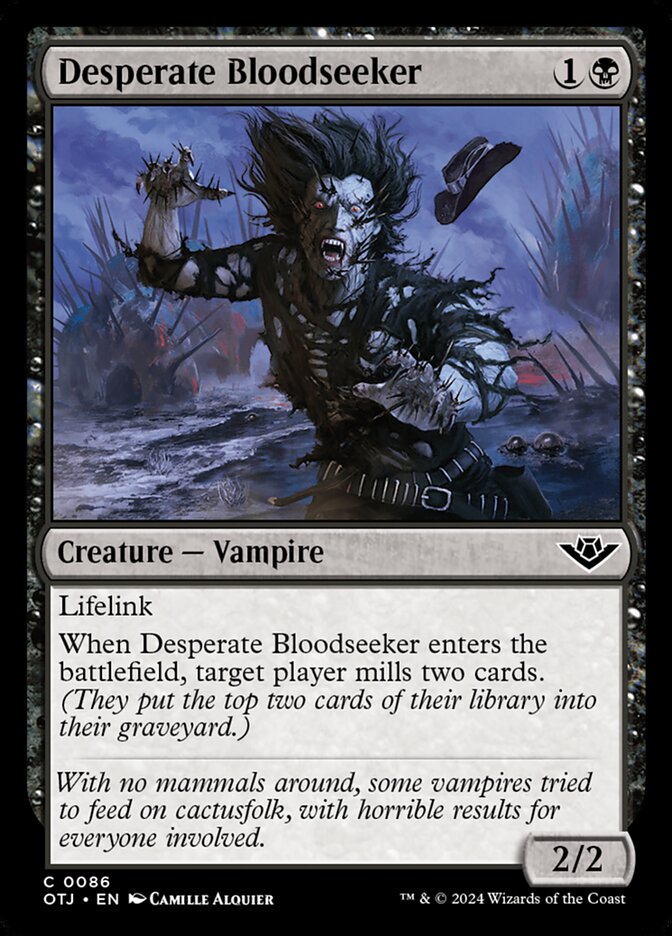 Desperate Bloodseeker 86/286 (Outlaws of Thunder Junction) 