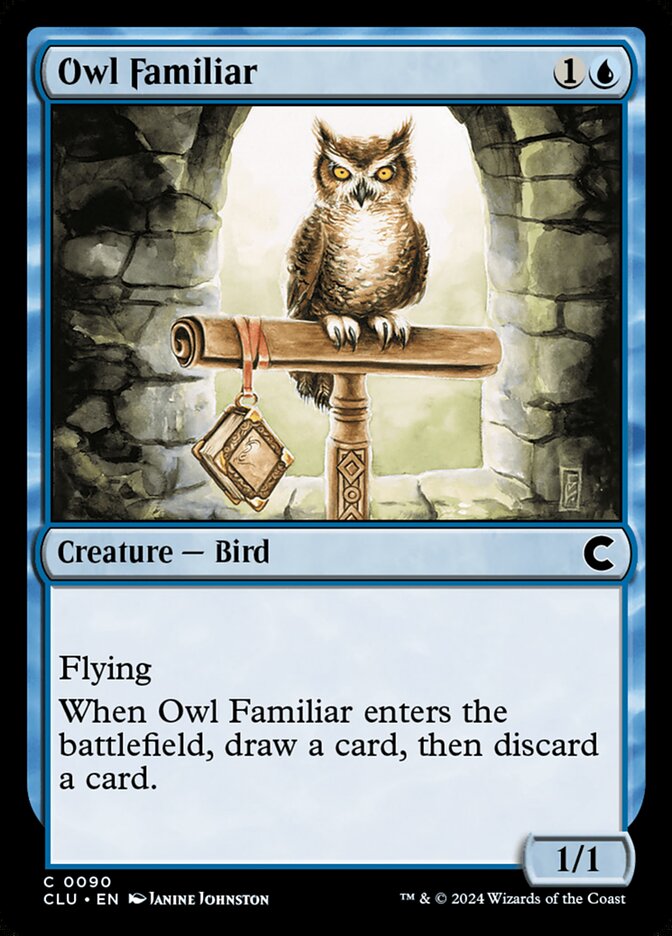 Owl Familiar 90/284 (Ravnica: Clue Edition) 