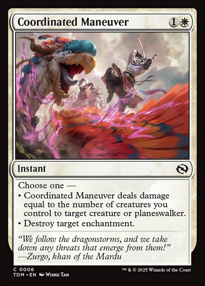 Coordinated Maneuver 6 (Tarkir: Dragonstorm)  - Foil