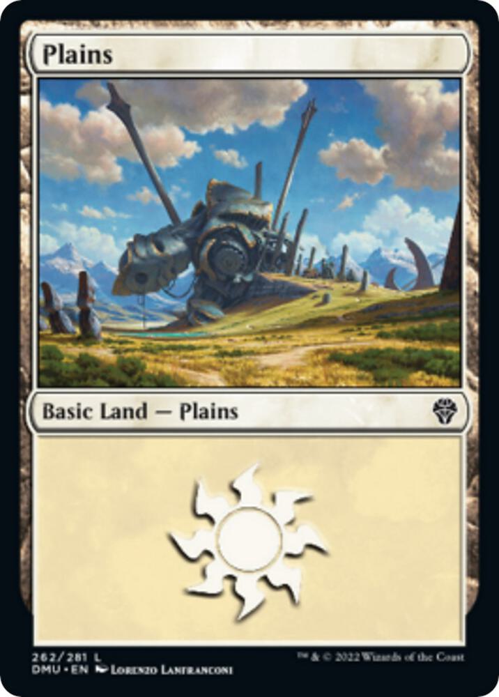 Plains 262 262/281 (Dominaria United)  - Foil