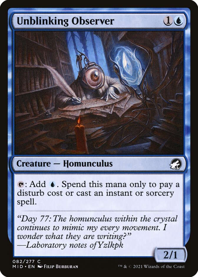 Unblinking Observer 82/277 (Innistrad: Midnight Hunt)  - Foil