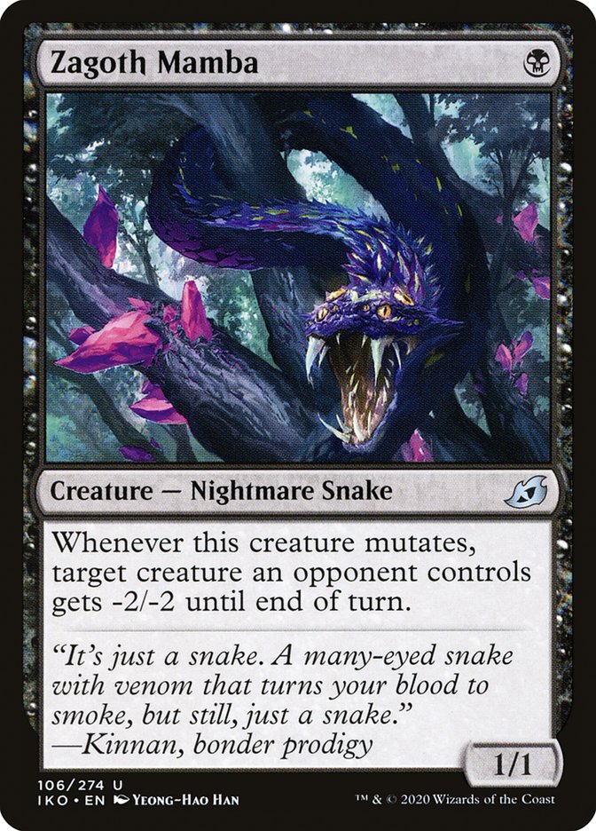 Zagoth Mamba 106/274 (Ikoria: Lair of Behemoths) 