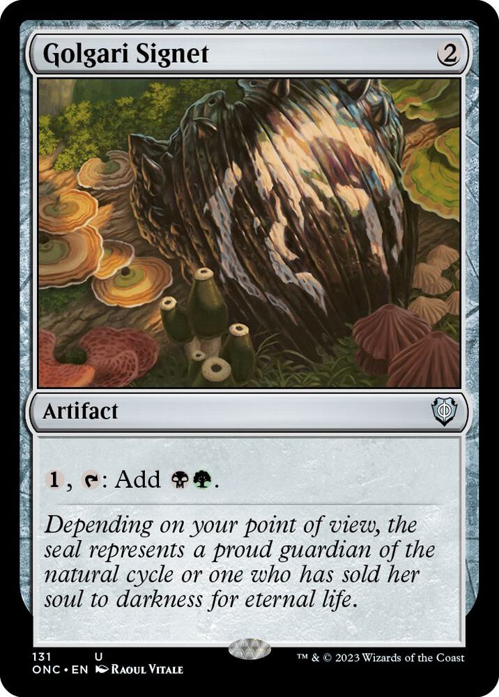 Golgari Signet 131 (Commander: Phyrexia: All Will Be One) 