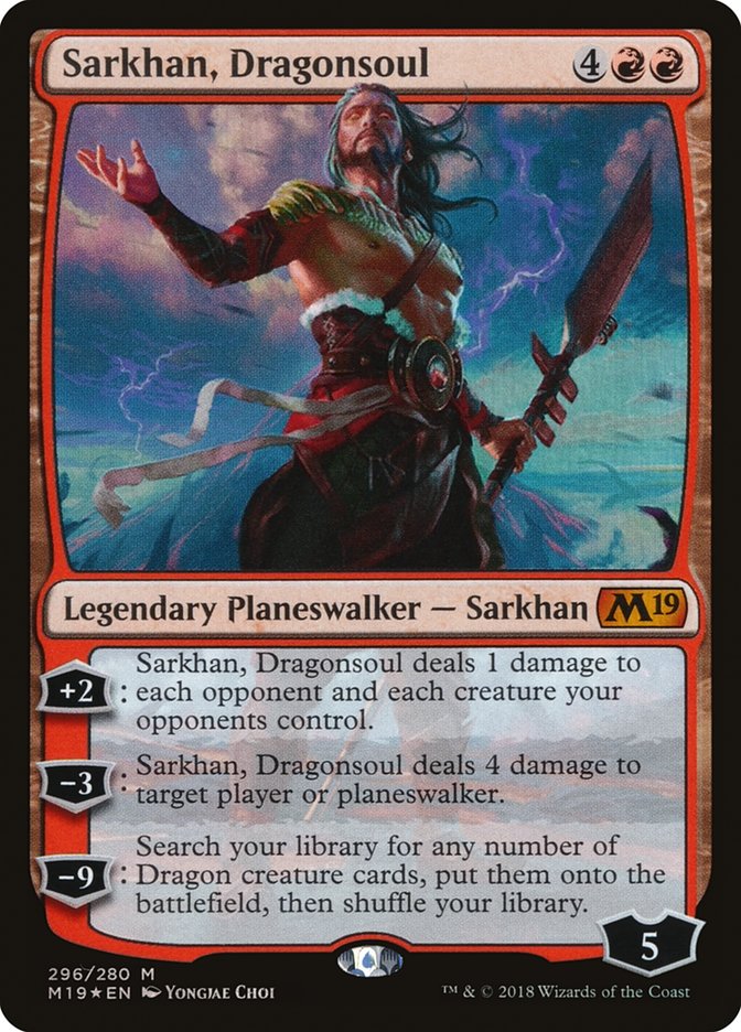 Sarkhan, Dragonsoul 296/280 (Core Set 2019)  - Foil