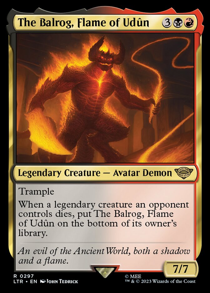 The Balrog, Flame of Udûn 297 (Universes Beyond: The Lord of the Rings: Tales of Middle-earth) 