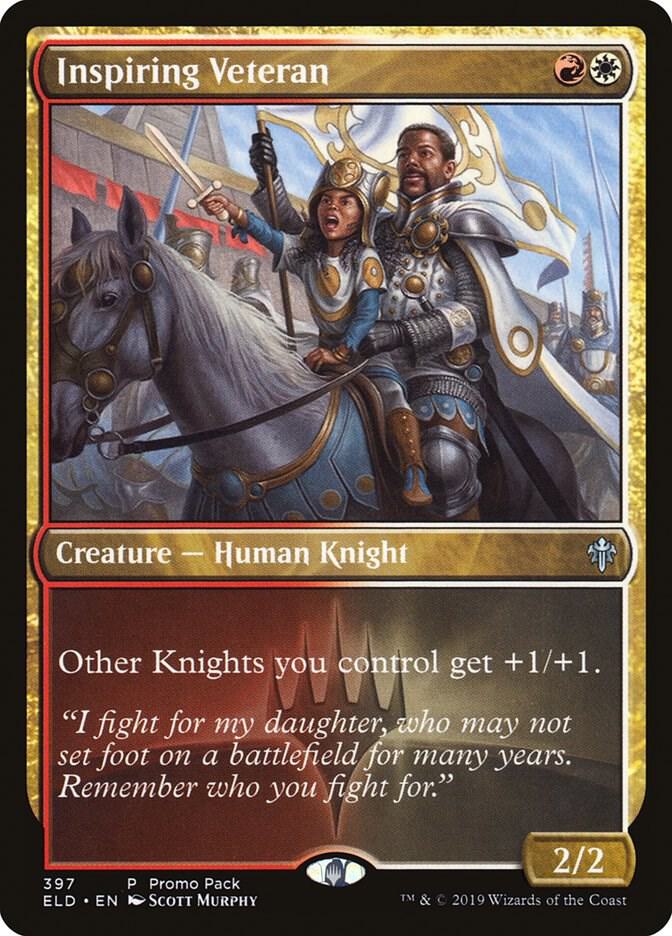 Inspiring Veteran 397 (Promo Pack: Throne of Eldraine) 