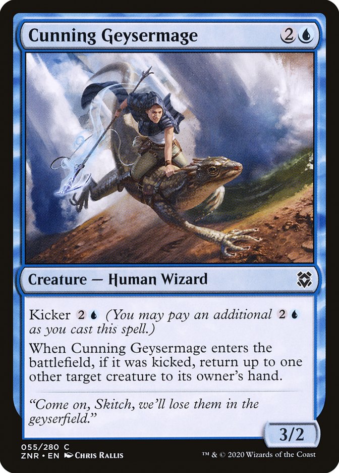 Cunning Geysermage 55/280 (Zendikar Rising) 