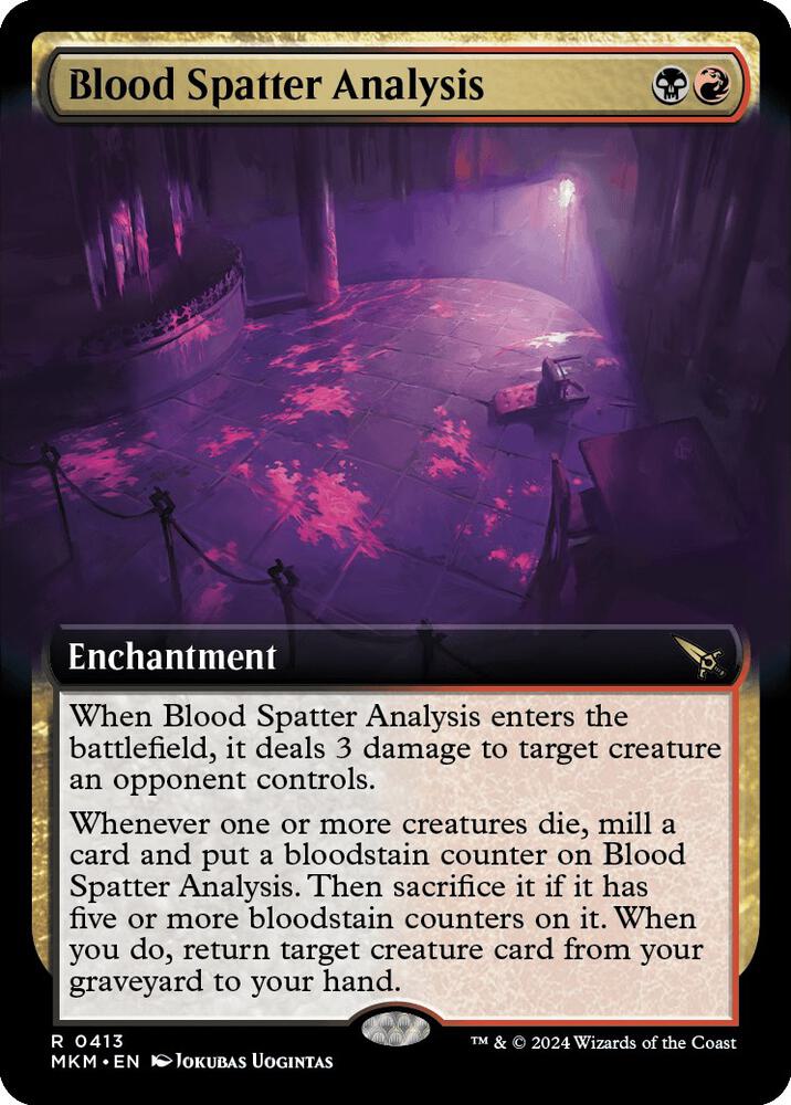 Blood Spatter Analysis 413/286 (Murders at Karlov Manor)  - Extended Art