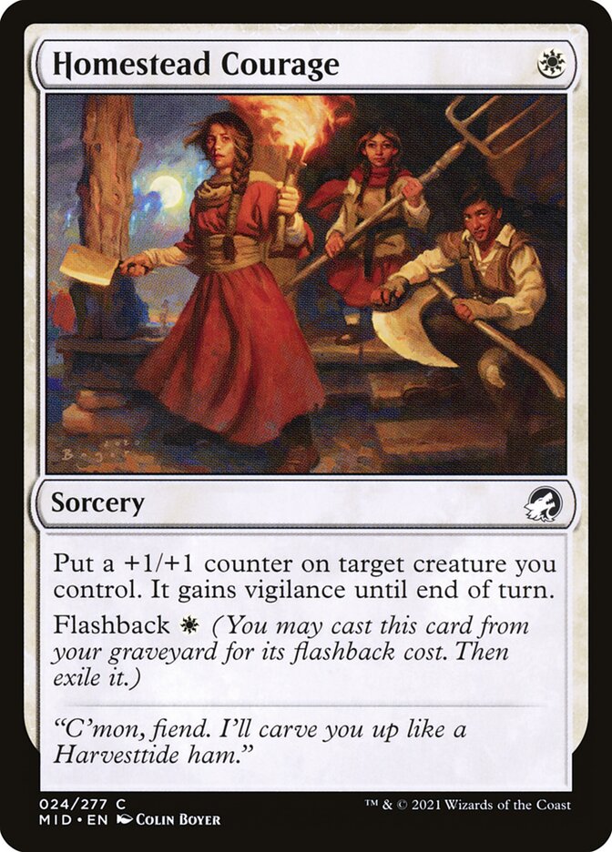 Homestead Courage 24/277 (Innistrad: Midnight Hunt) 