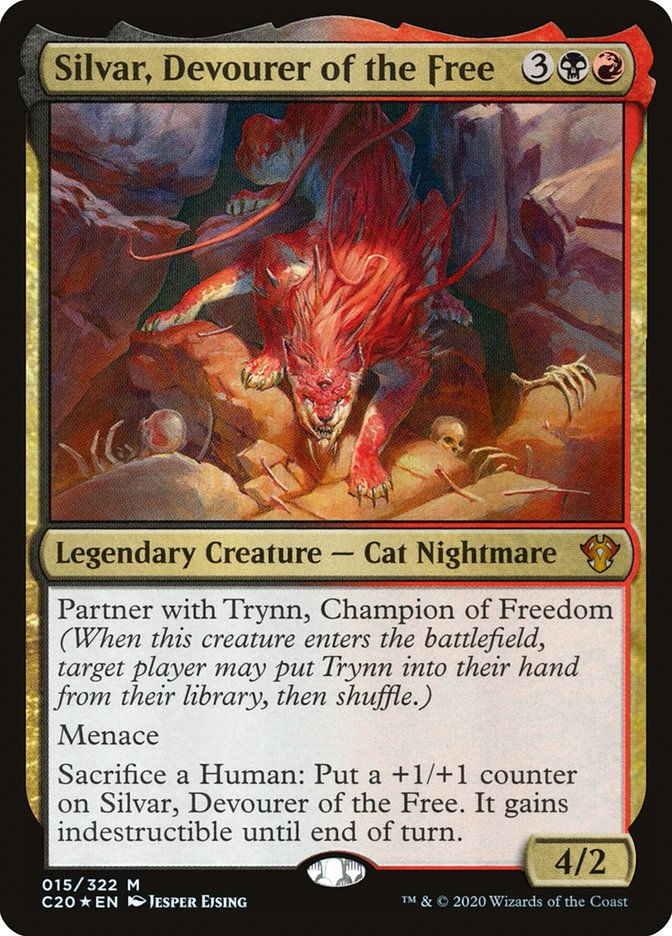 Silvar, Devourer of the Free 15/322 (Commander 2020)  - Foil