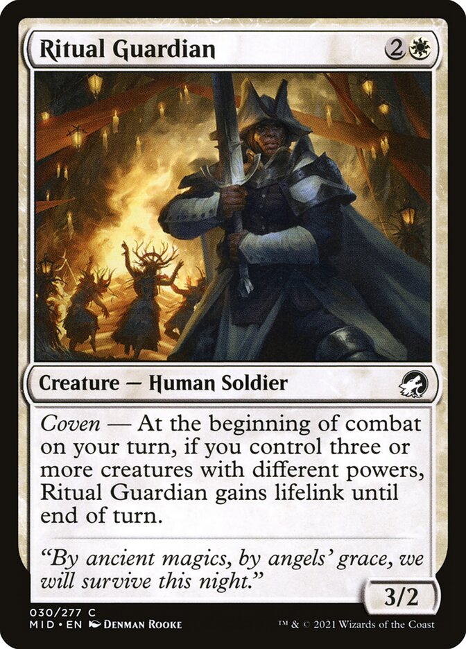 Ritual Guardian 30 (Innistrad: Midnight Hunt)  - Foil
