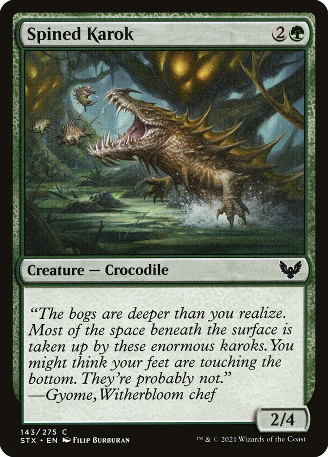 Spined Karok 143 (Strixhaven: School of Mages)  - Foil