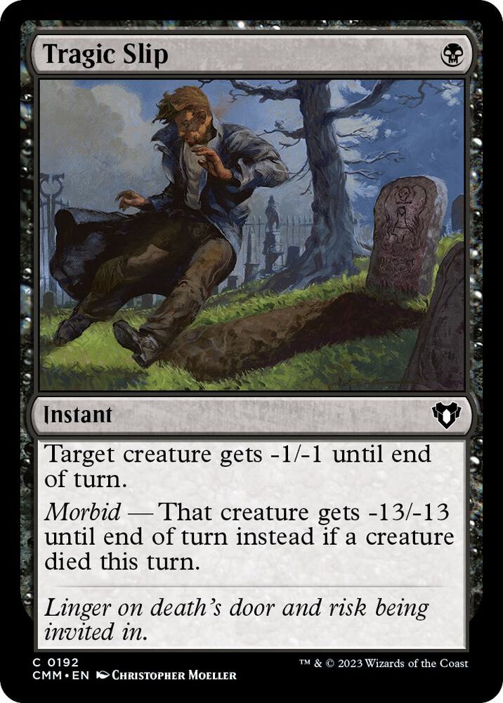 Tragic Slip 192/451 (Commander Masters)  - Foil