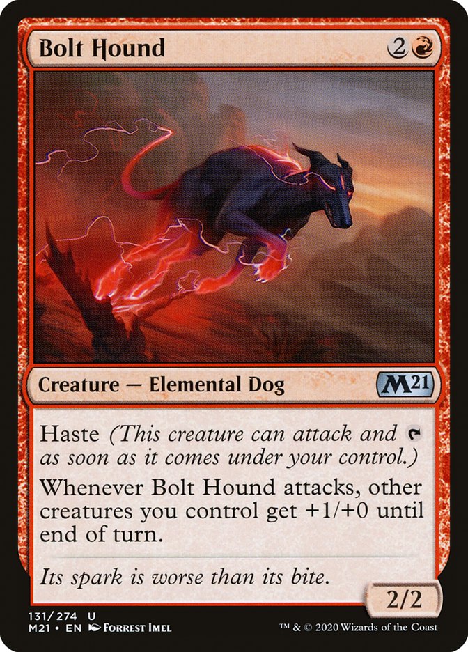 Bolt Hound 131 (Core Set 2021) 
