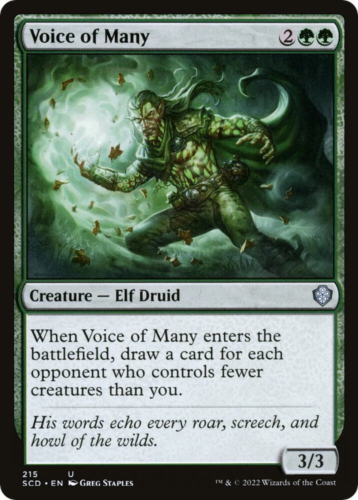 Voice of Many 215/352 (Starter Commander Decks) 