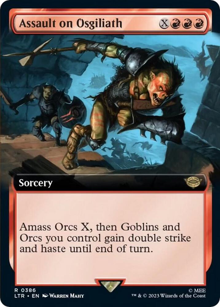 Assault on Osgiliath 386/281 (Universes Beyond: The Lord of the Rings: Tales of Middle-earth)  - Extended Art