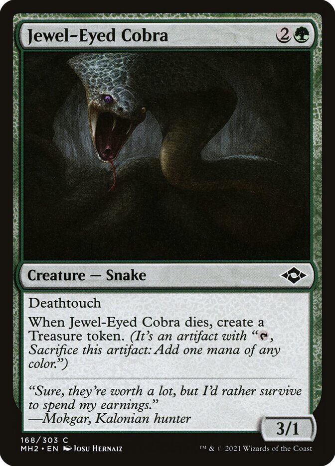 Jewel Eyed Cobra 168 (Modern Horizons 2)  - Foil