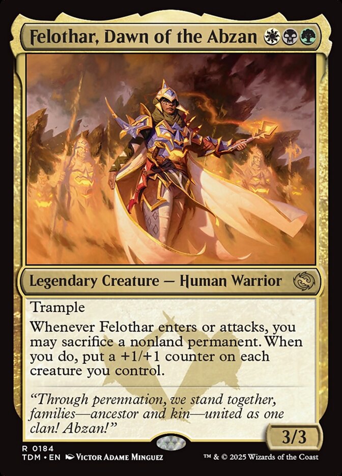 Felothar, Dawn of the Abzan 184 (Tarkir: Dragonstorm) 