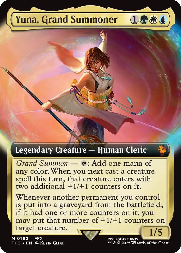 Yuna, Grand Summoner 192 (Commander: FINAL FANTASY)  - Extended Art