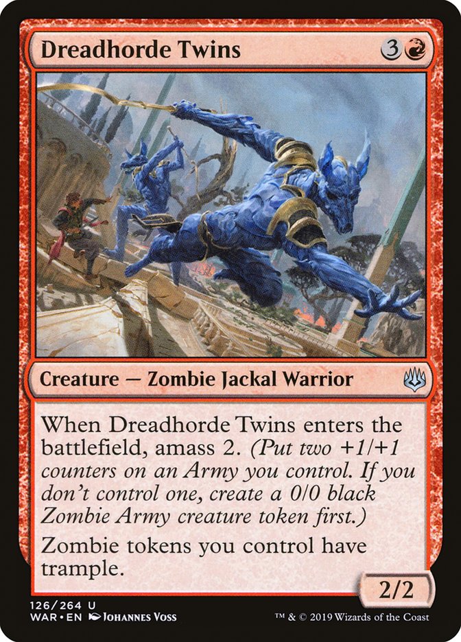 Dreadhorde Twins 126 (War of the Spark)  - Foil