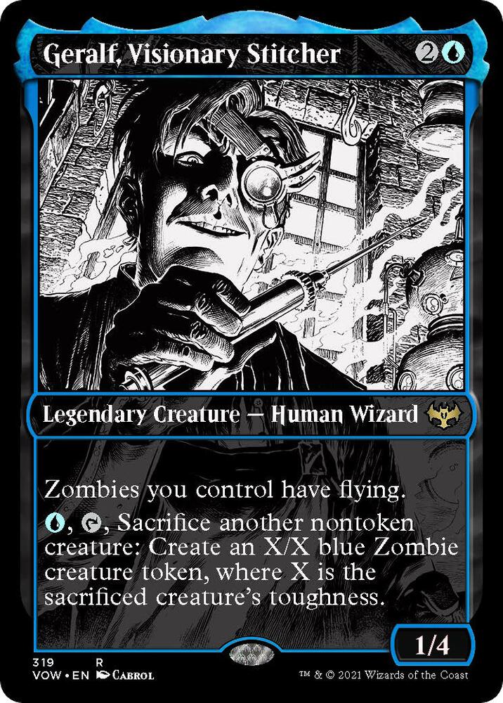 Geralf Visionary Stitcher Showcase 319/277 (Innistrad: Crimson Vow)  - Foil