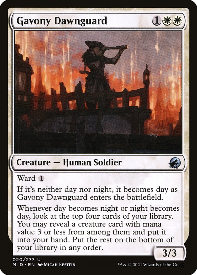 Gavony Dawnguard 20/277 (Innistrad: Midnight Hunt) 