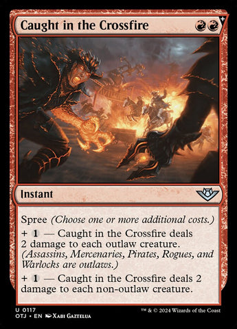 Caught in the Crossfire 117/286 (Outlaws of Thunder Junction) 