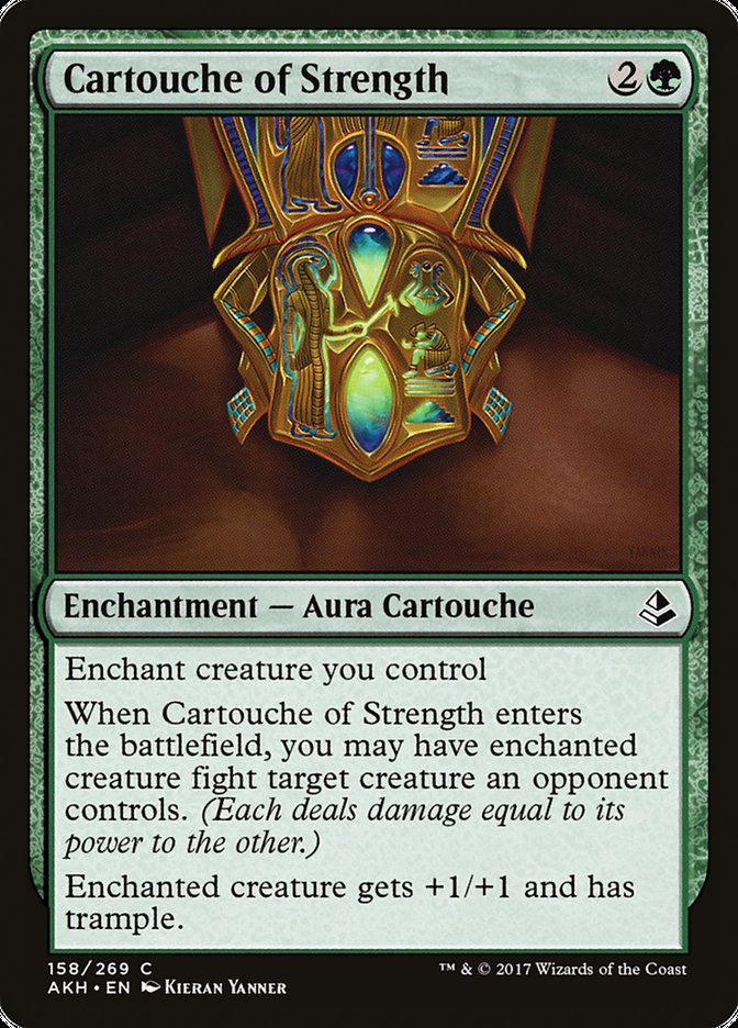 Cartouche of Strength 158 (Amonkhet)  - Foil