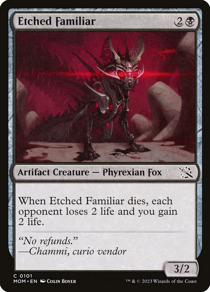 Etched Familiar 101 (March of the Machine)  - Foil