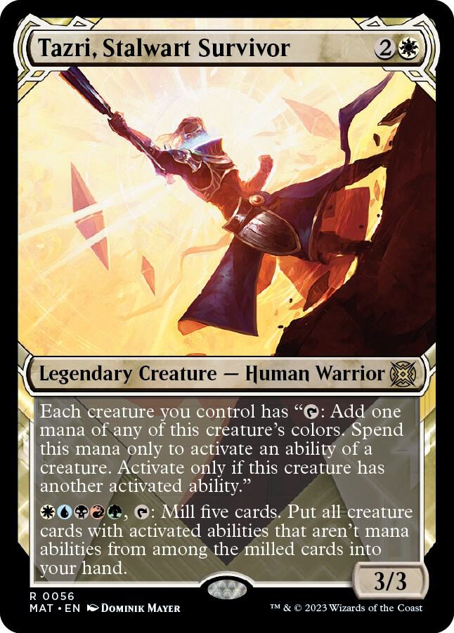 Tazri, Stalwart Survivor 56/50 (March of the Machine: The Aftermath)  - Showcase Foil