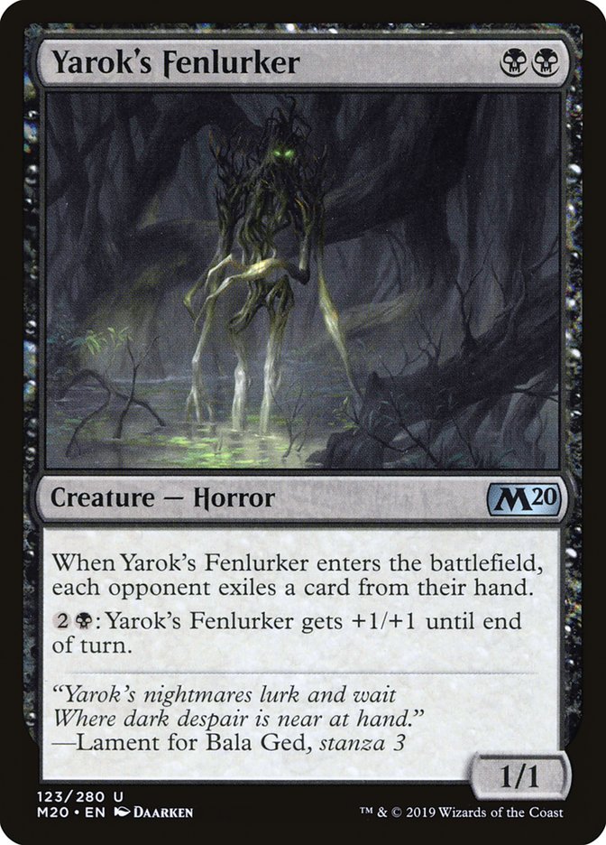 Yarok's Fenlurker 123/280 (Core Set 2020) 