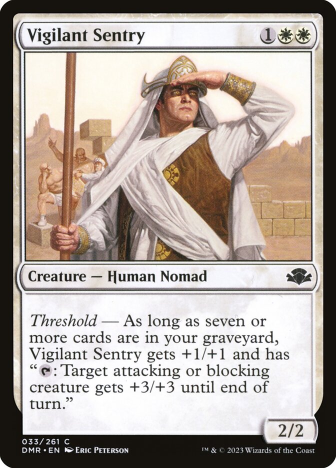 Vigilant Sentry 33/261 (Dominaria Remastered) 