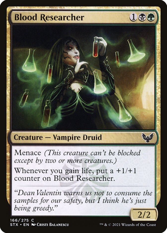 Blood Researcher 166 (Strixhaven: School of Mages) 
