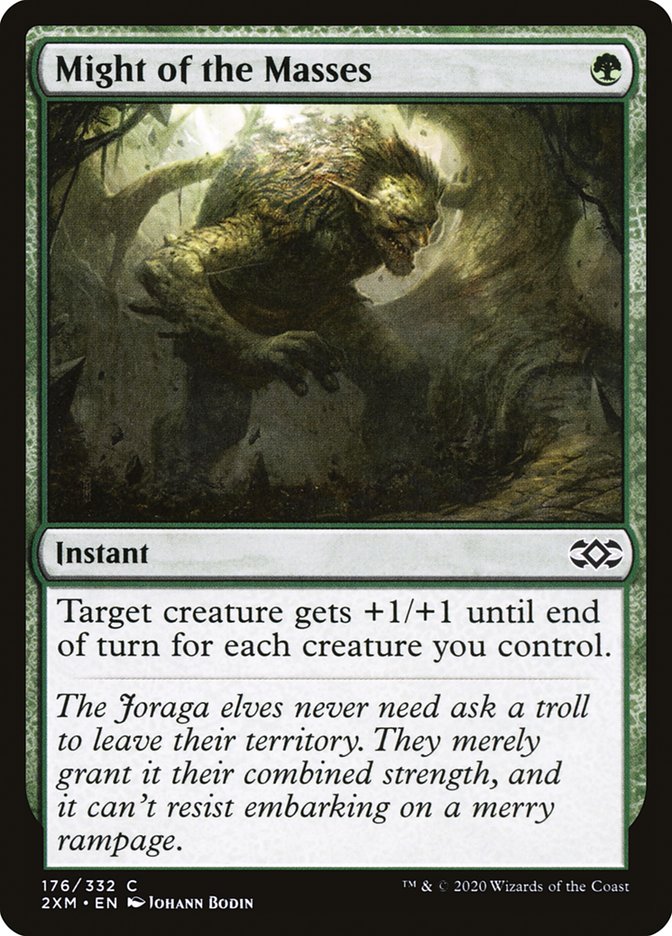 Might of the Masses 176/332 (Double Masters)  - Foil