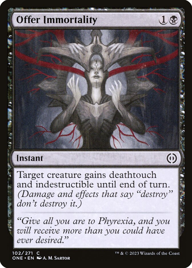 Offer Immortality 102/271 (Phyrexia: All Will Be One)  - Foil