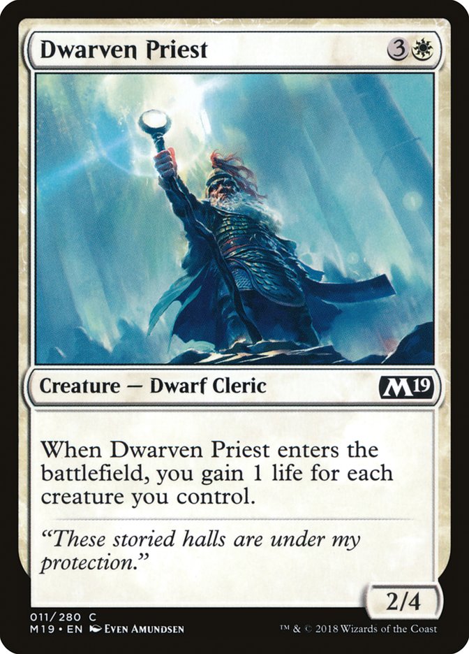 Dwarven Priest 11/280 (Core Set 2019) 