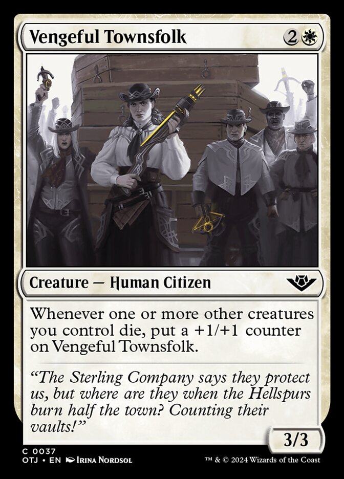 Vengeful Townsfolk 37/286 (Outlaws of Thunder Junction) 