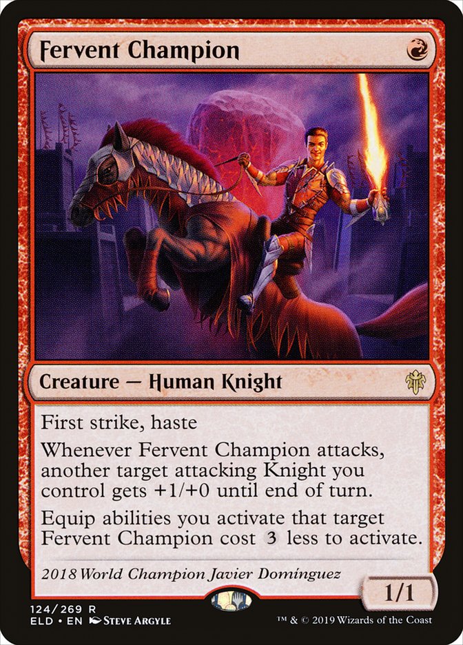 Fervent Champion 124 (Throne of Eldraine) 