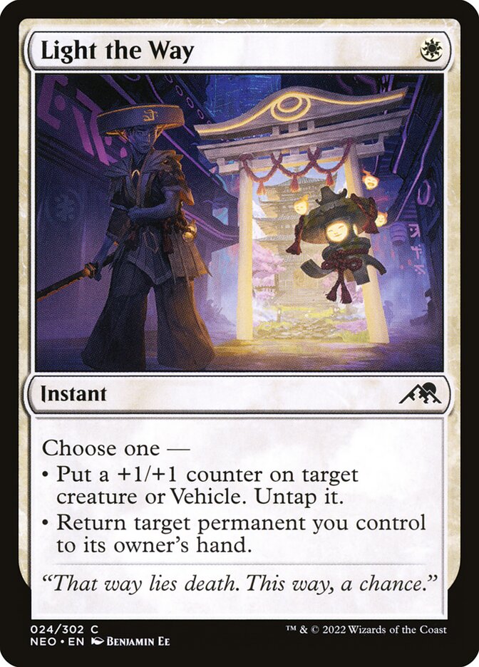 Light the Way 24/302 (Kamigawa: Neon Dynasty) 